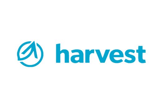 The logo of Harvest, a healthcare training provider.